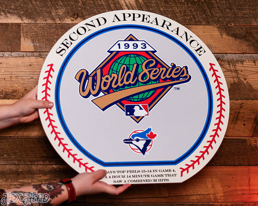 VARSITY Collection- SINGLE Layer Toronto Blue Jays 1993 World Series Wall Art
