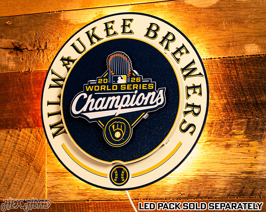 Milwaukee Brewers 2026 World Series GIFT COLLECTION 3D Metal Wall Art