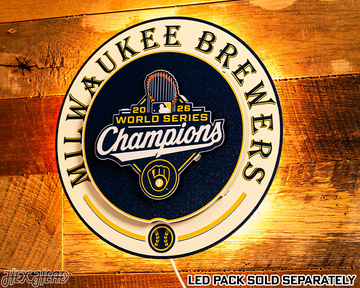 Milwaukee Brewers 2026 World Series GIFT COLLECTION 3D Metal Wall Art