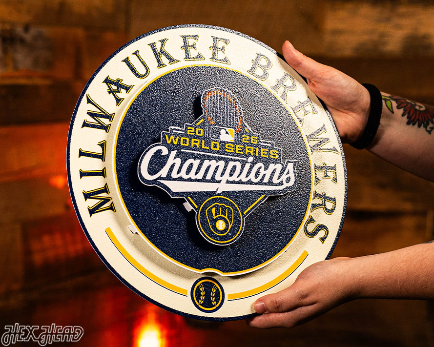 Milwaukee Brewers 2026 World Series GIFT COLLECTION 3D Metal Wall Art