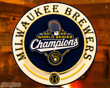 Milwaukee Brewers 2026 World Series GIFT COLLECTION 3D Metal Wall Art