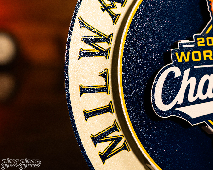 Milwaukee Brewers 2026 World Series GIFT COLLECTION 3D Metal Wall Art