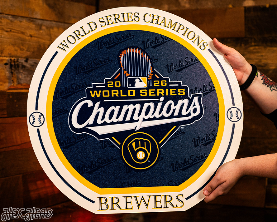 VARSITY Collection- SINGLE Layer Milwaukee Brewers 2026 World Series Wall Art