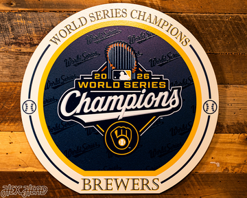 VARSITY Collection- SINGLE Layer Milwaukee Brewers 2026 World Series Wall Art