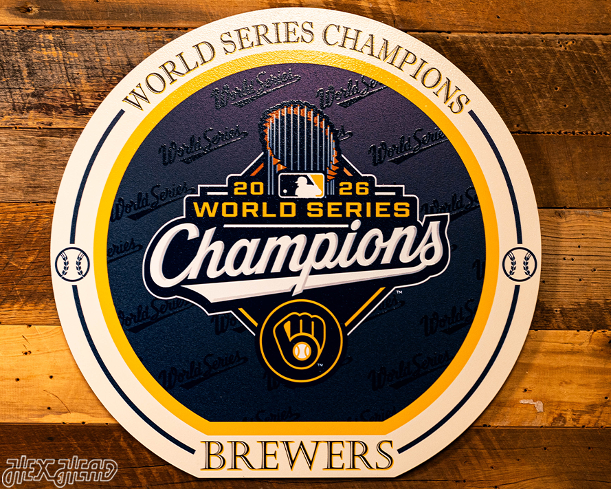 VARSITY Collection- SINGLE Layer Milwaukee Brewers 2026 World Series Wall Art