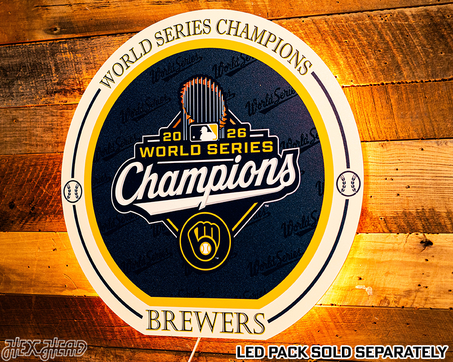 VARSITY Collection- SINGLE Layer Milwaukee Brewers 2026 World Series Wall Art