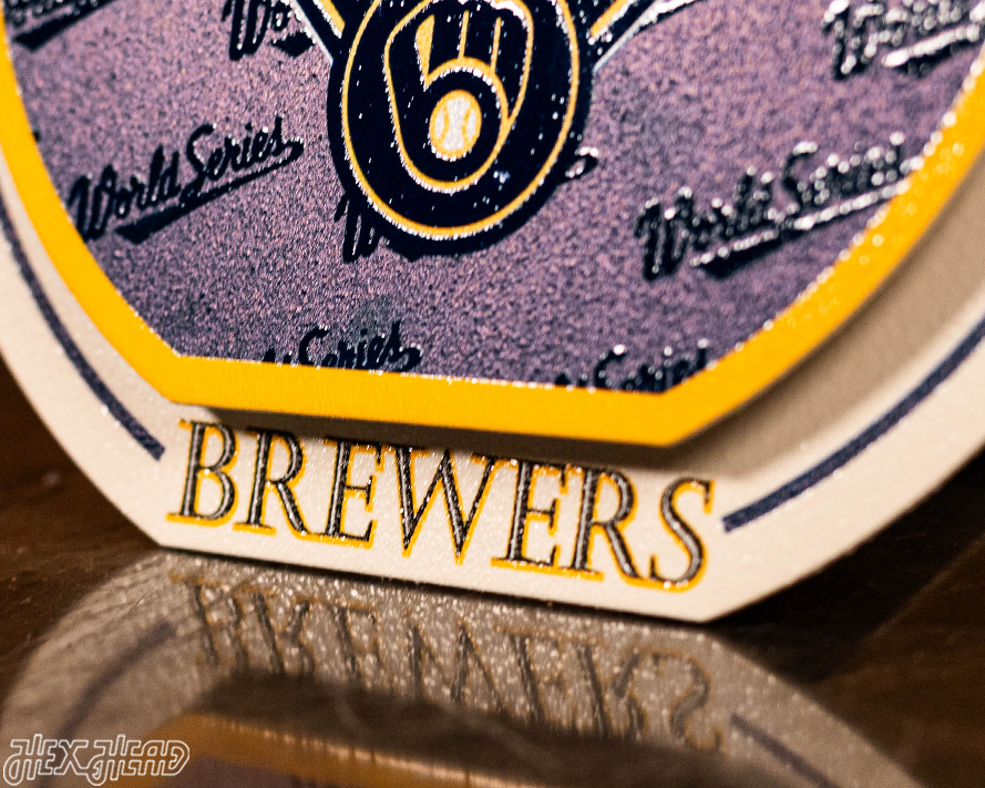 Milwaukee Brewers 2026 World Series "Double Play" On the Shelf or on the Wall Art