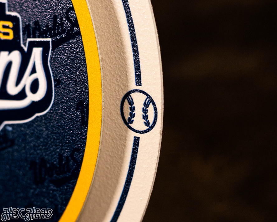 Milwaukee Brewers 2026 World Series "Double Play" On the Shelf or on the Wall Art