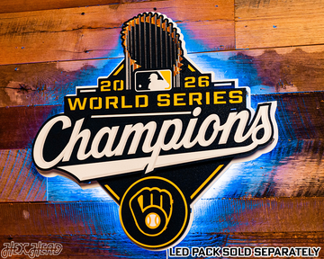 Milwaukee Brewers 2026 World Series Champions 3D Vintage Metal Wall Art