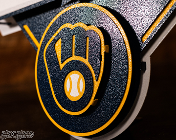 Milwaukee Brewers 2026 World Series Champions 3D Vintage Metal Wall Art