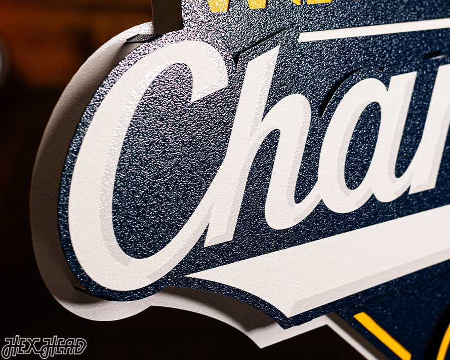 Milwaukee Brewers 2026 World Series Champions 3D Vintage Metal Wall Art