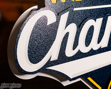 Milwaukee Brewers 2026 World Series Champions 3D Vintage Metal Wall Art