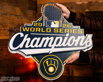 Milwaukee Brewers 2026 World Series Champions 3D Vintage Metal Wall Art