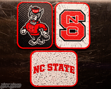 North Carolina State Wolfpack - SET of 3 Magnets