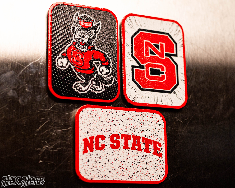 North Carolina State Wolfpack - SET of 3 Magnets