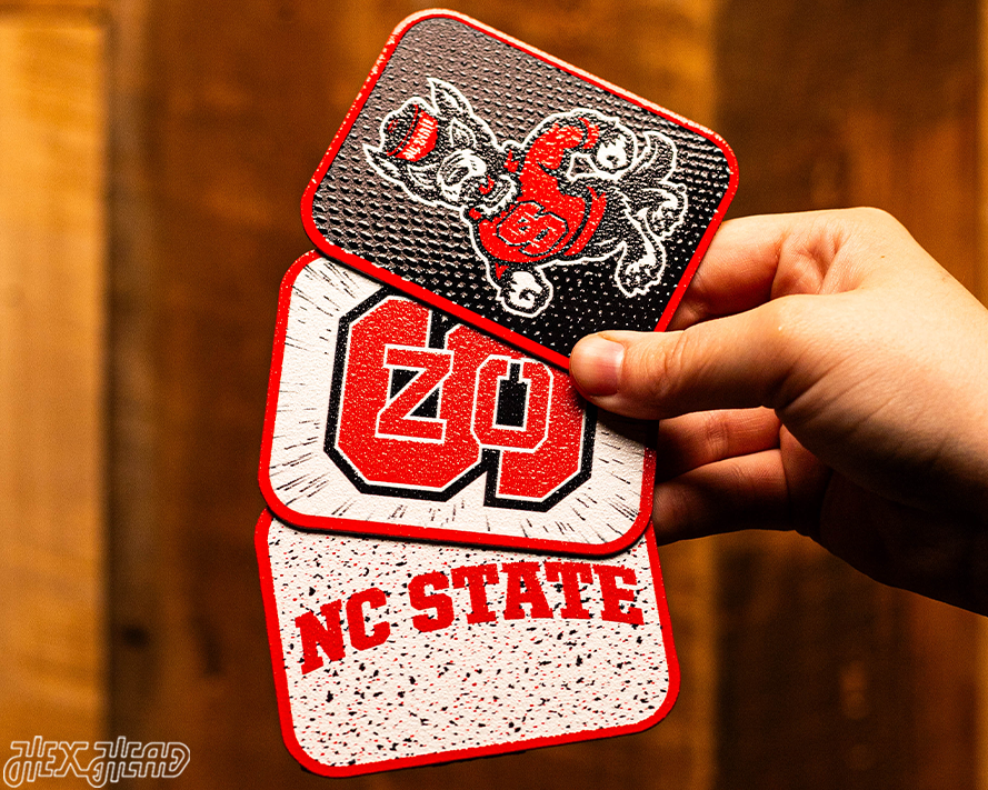 North Carolina State Wolfpack - SET of 3 Magnets