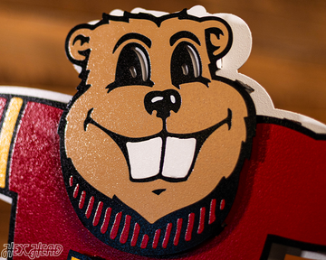Minnesota Gophers "Goldy" Mascot, 3D Vintage Metal Wall Art