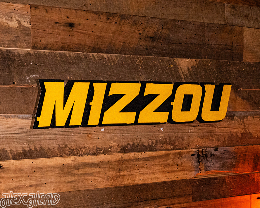 Missouri Tigers "MIZZOU" 3D Vintage Metal Wall Art