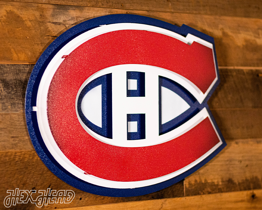Montreal Canadiens NHL 3D Vintage Metal Wall Art