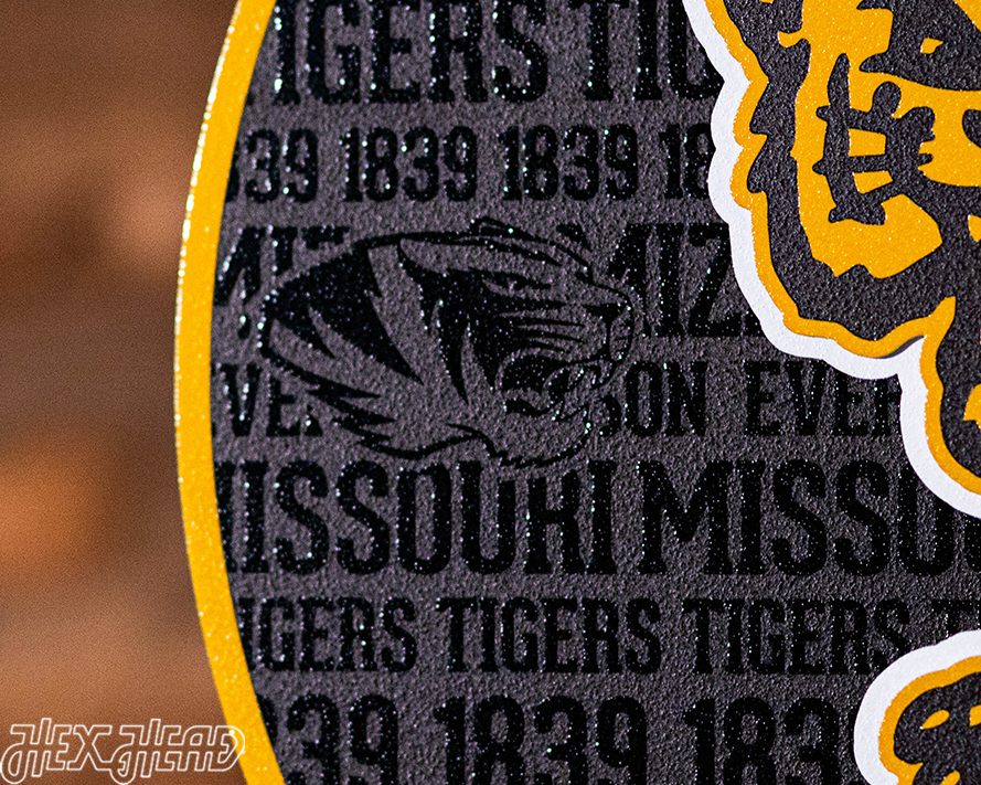 Missouri Tigers CRAFT SERIES 3D Embossed Metal Wall Art