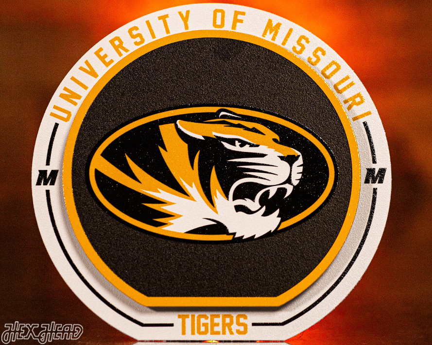 Missouri Tigers "Double Play" On the Shelf or On the Wall Art