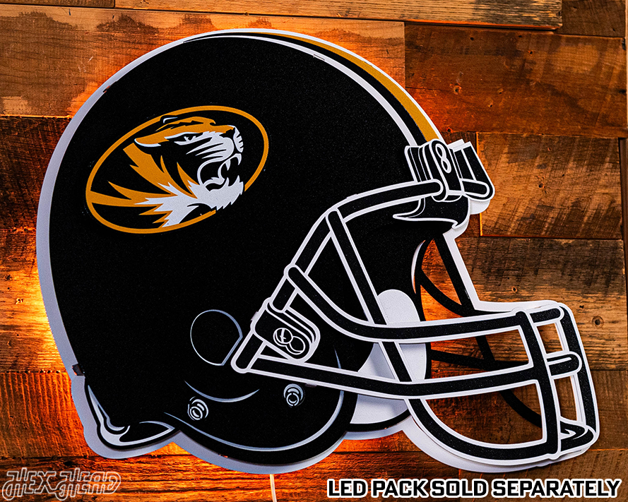 Missouri Tigers BLITZ COLLECTION - 8 LAYER Helmet 3D Metal Wall Art