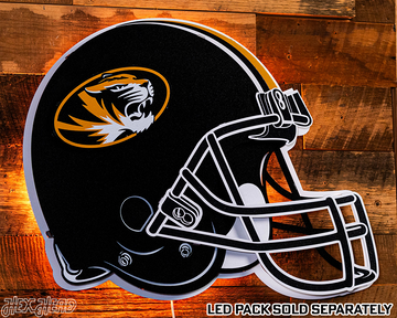 Missouri Tigers BLITZ COLLECTION - 8 LAYER Helmet 3D Metal Wall Art