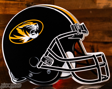 Missouri Tigers BLITZ COLLECTION - 8 LAYER Helmet 3D Metal Wall Art