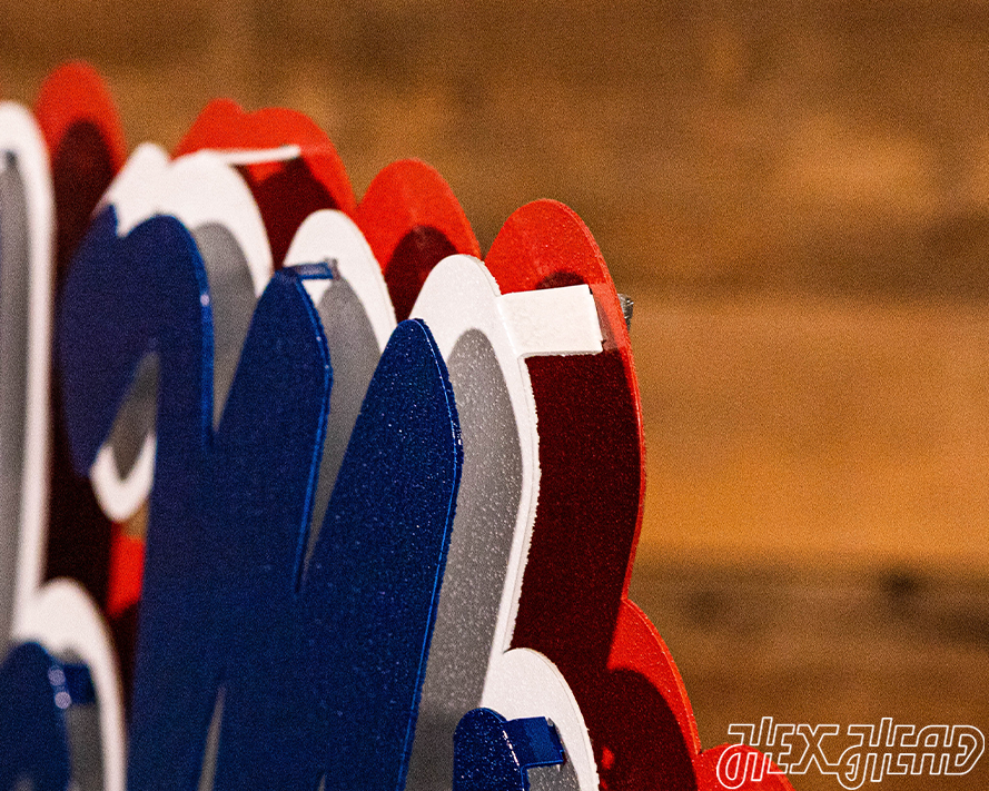 Mississippi Ole Miss Script 3D Vintage Metal Wall Art