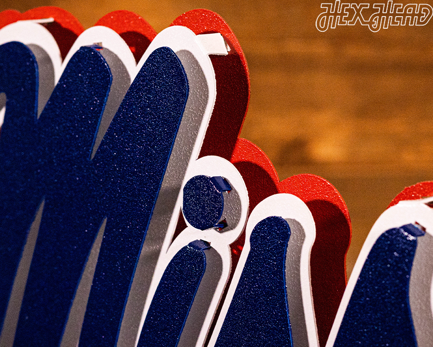 Mississippi Ole Miss Script 3D Vintage Metal Wall Art