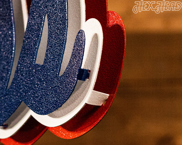 Mississippi Ole Miss Script 3D Vintage Metal Wall Art