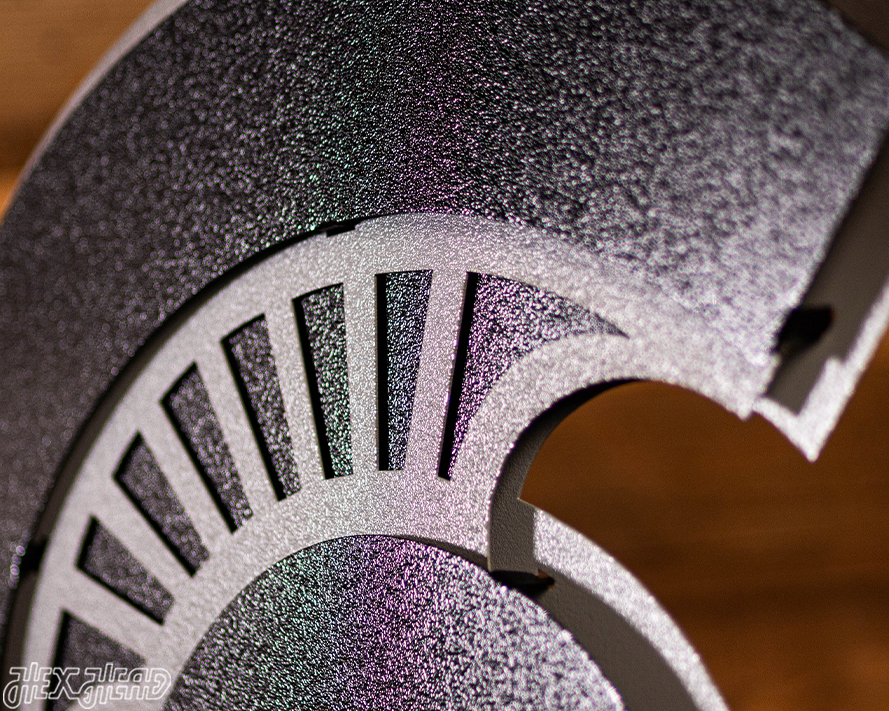 MONOCHROME - Michigan State "Spartan Helmet" 3D Vintage Metal Wall Art