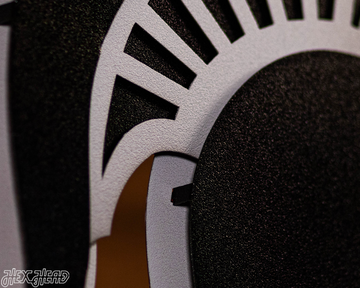 MONOCHROME - Michigan State "Spartan Helmet" 3D Vintage Metal Wall Art