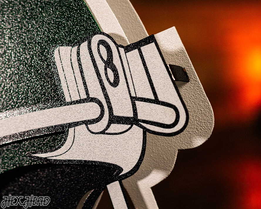 Michigan State Spartans BLITZ COLLECTION - 8 LAYER Helmet 3D Metal Wall Art