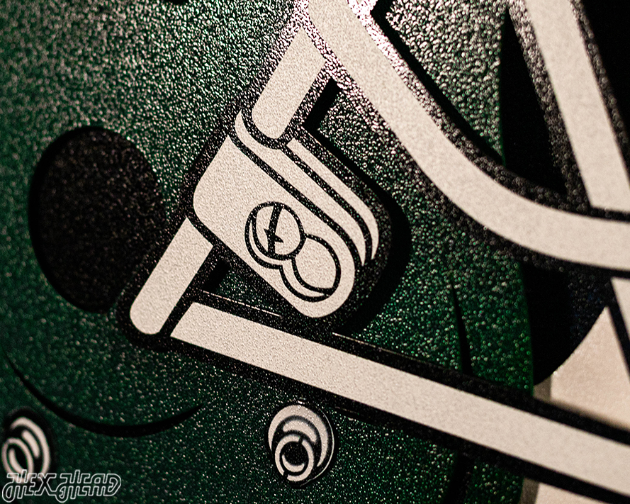 Michigan State Spartans BLITZ COLLECTION - 8 LAYER Helmet 3D Metal Wall Art