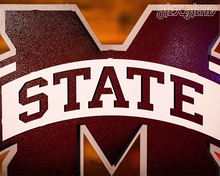 Load image into Gallery viewer, Mississippi State &quot;M State&quot; 3D Metal Wall Art

