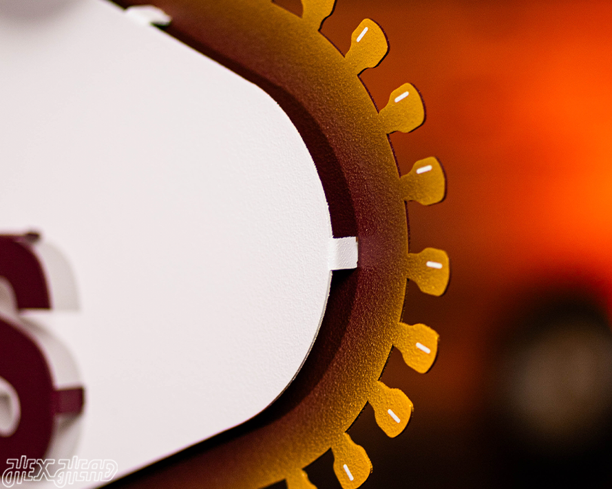 Welcome to STARKVEGAS, Mississippi State 3D Vintage Metal Wall Art