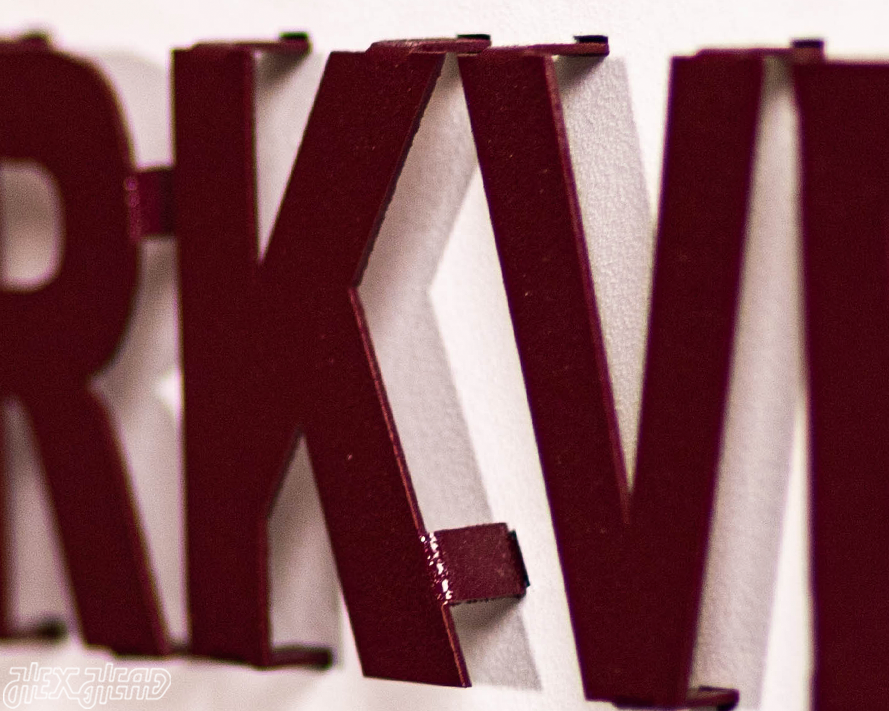 Welcome to STARKVEGAS, Mississippi State 3D Vintage Metal Wall Art