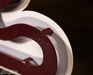 Mississippi "State" Script 3D Metal Wall Art
