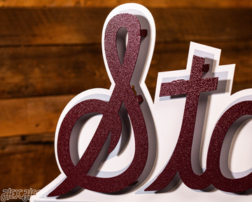 Mississippi "State" Script 3D Metal Wall Art