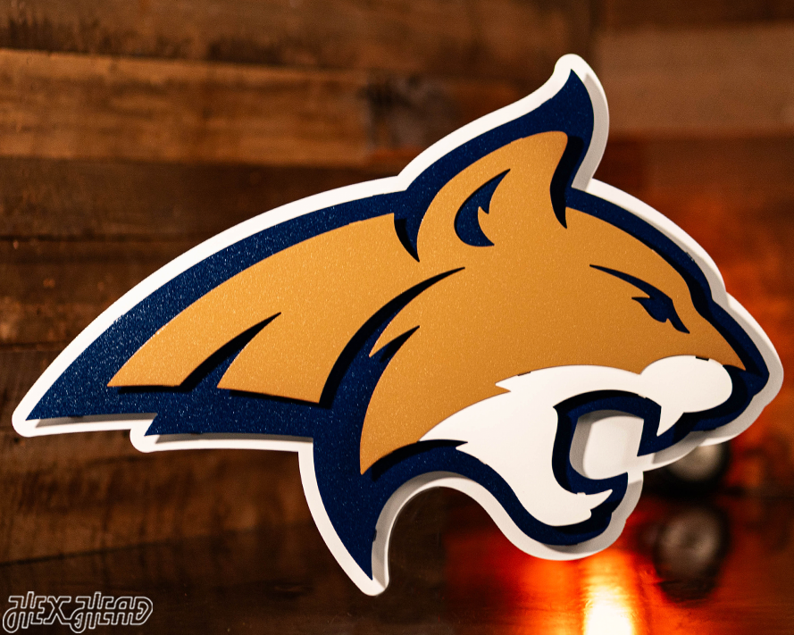 Montana State Bobcats 3D Metal Wall Art
