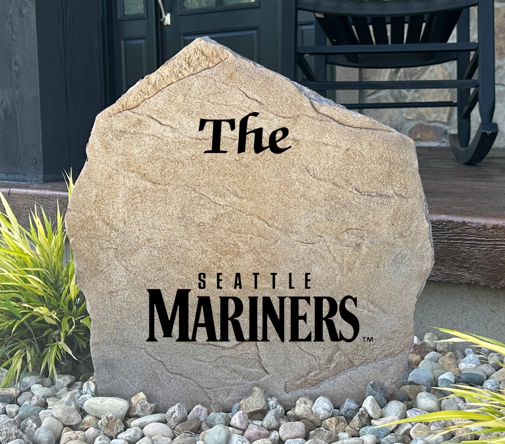 Seattle Mariners Design-A-Stone Landscape Art Family Name