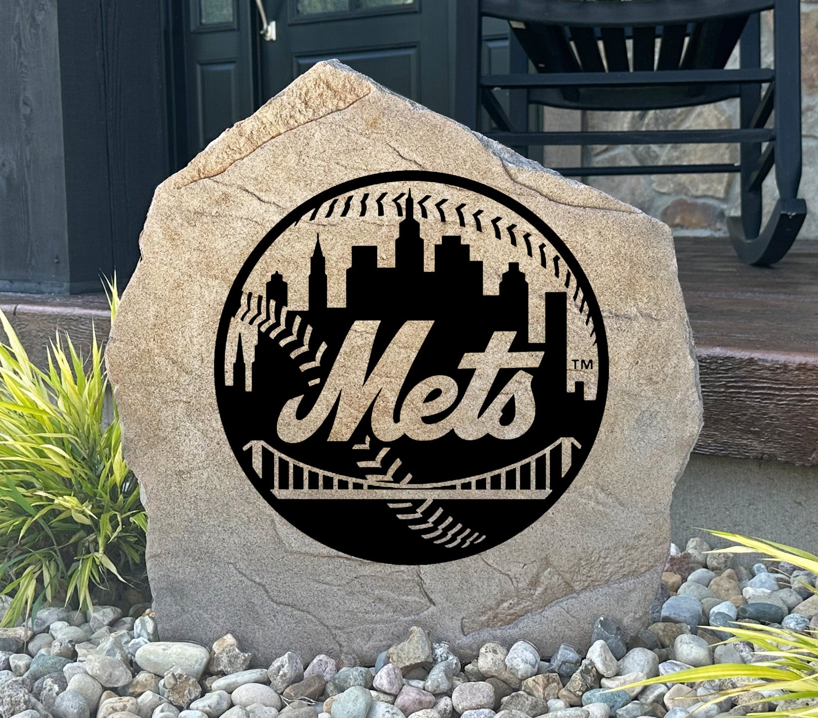 New York Mets Design-A-Stone Landscape Art