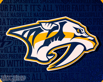 Nashville Predators CRAFT SERIES 3D Embossed Metal Wall Art
