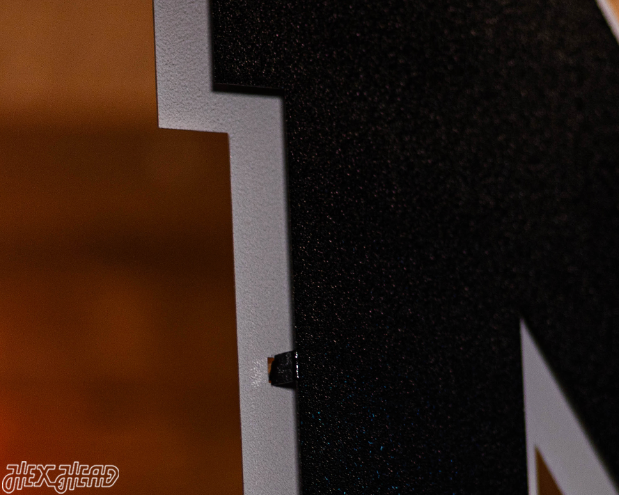 MONOCHROME - Nebraska Huskers "N" 3D Vintage Metal Wall Art