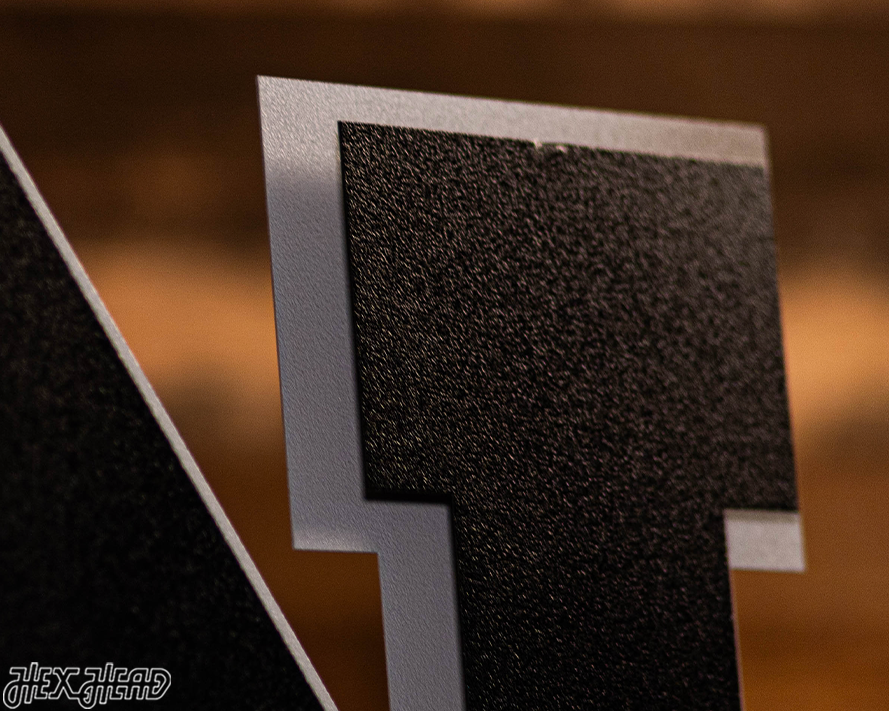 MONOCHROME - Nebraska Huskers "N" 3D Vintage Metal Wall Art