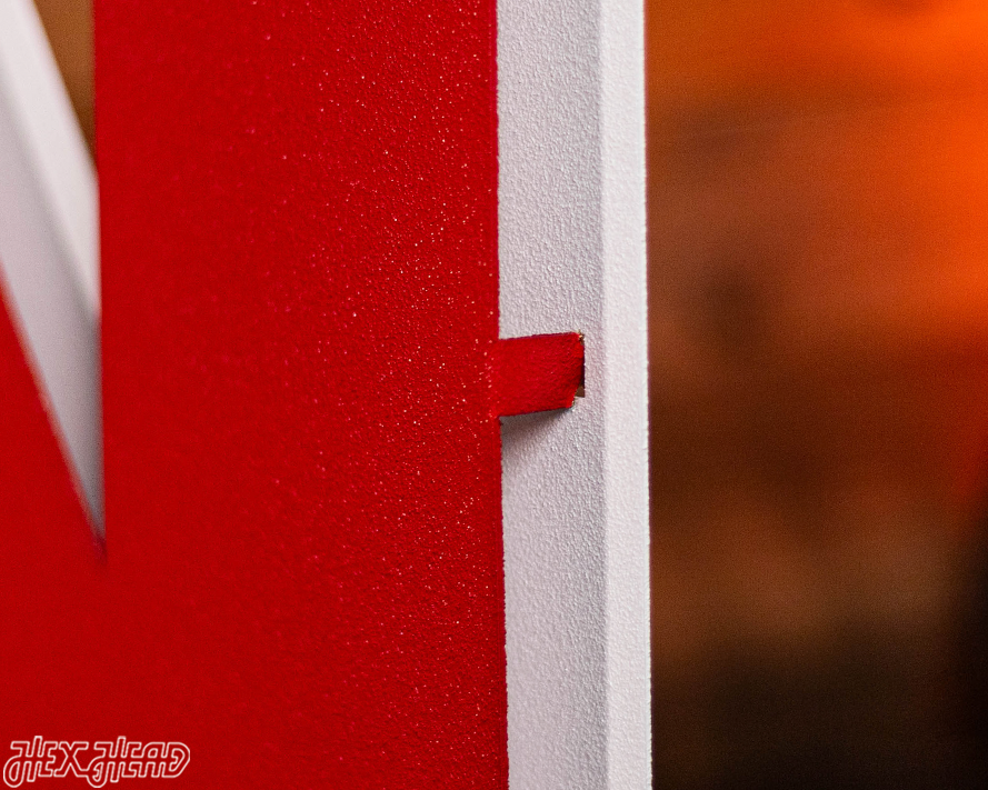 Nebraska Huskers "N" 3D Vintage Metal Wall Art