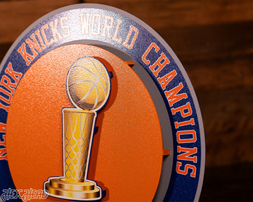 New York Knicks "Hex Head Exclusive" Dynasty 3D Metal Wall Art
