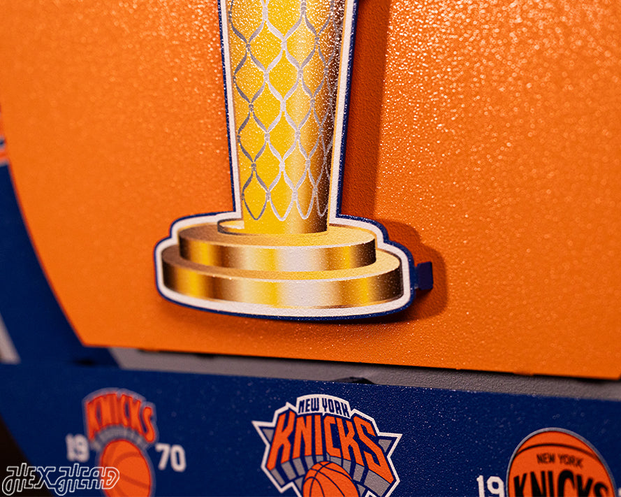 New York Knicks "Hex Head Exclusive" Dynasty 3D Metal Wall Art
