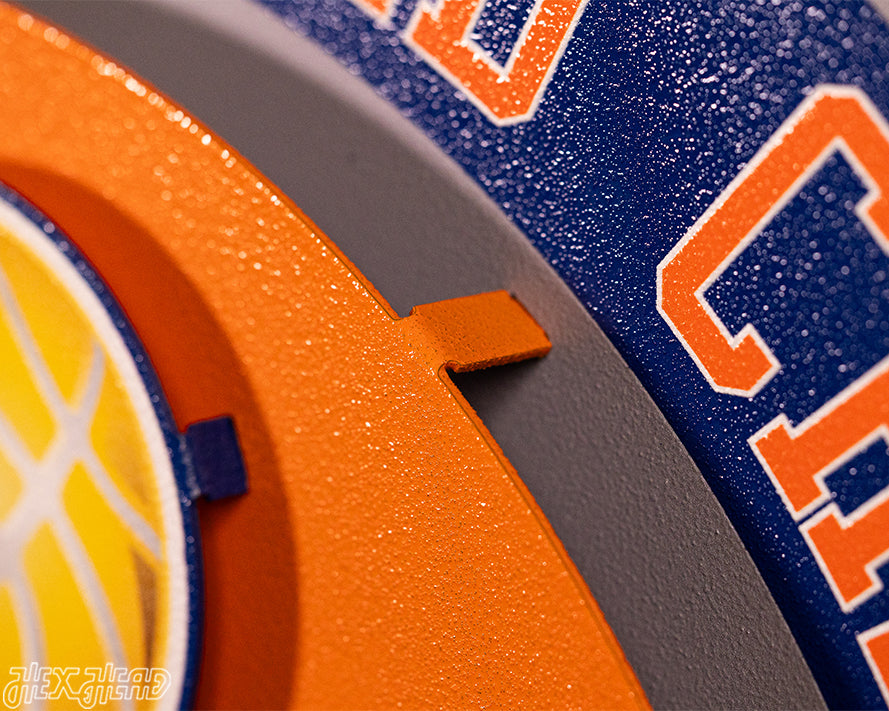 New York Knicks "Hex Head Exclusive" Dynasty 3D Metal Wall Art